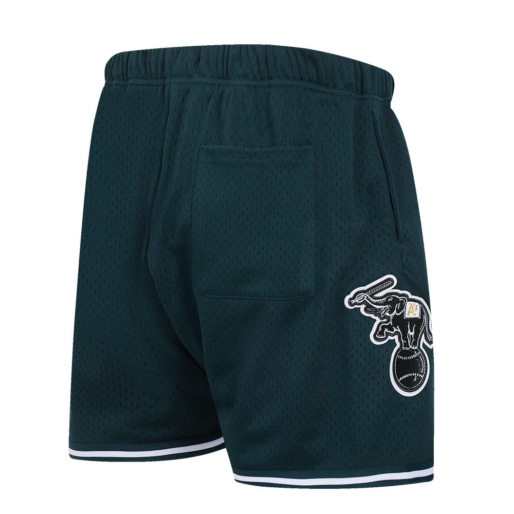 SHORT EN MAILLE POUR HOMMES AVEC LOGO MLB OAKLAND ATHLETICS (POUR)