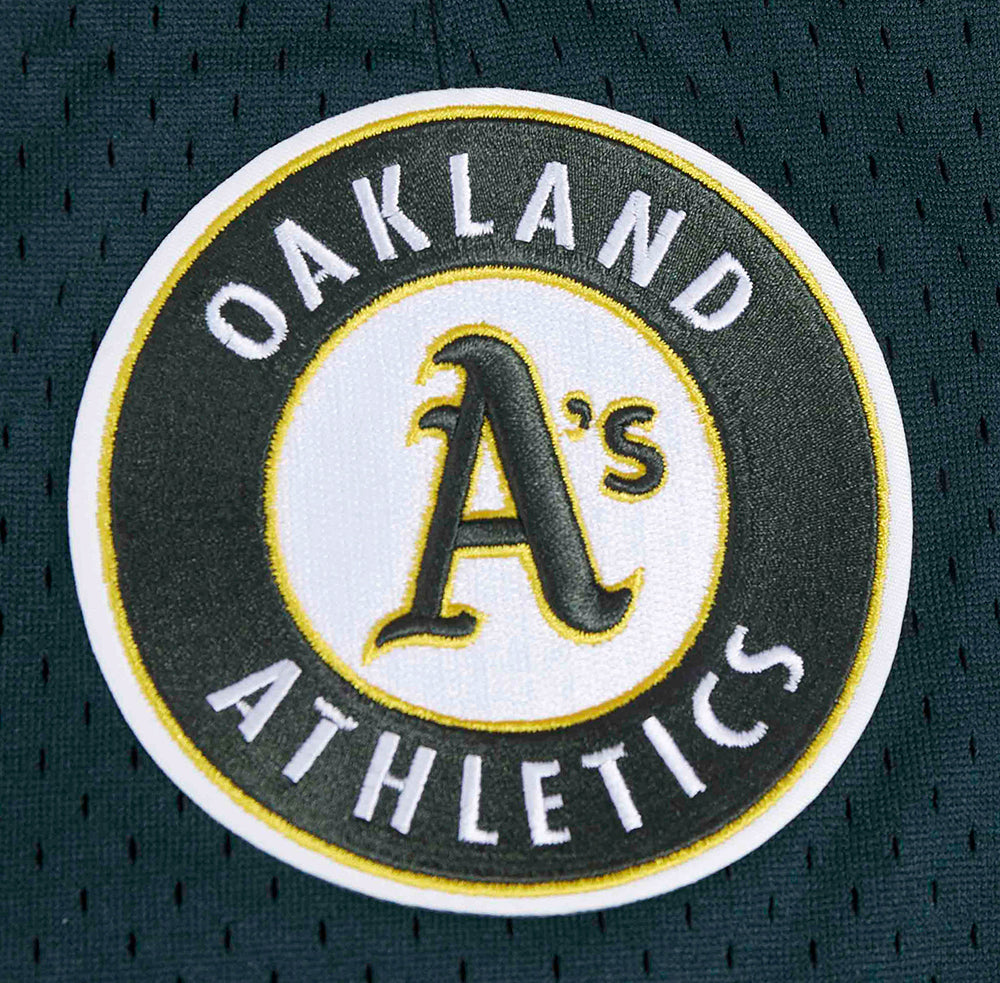 SHORT EN MAILLE POUR HOMMES AVEC LOGO MLB OAKLAND ATHLETICS (POUR)