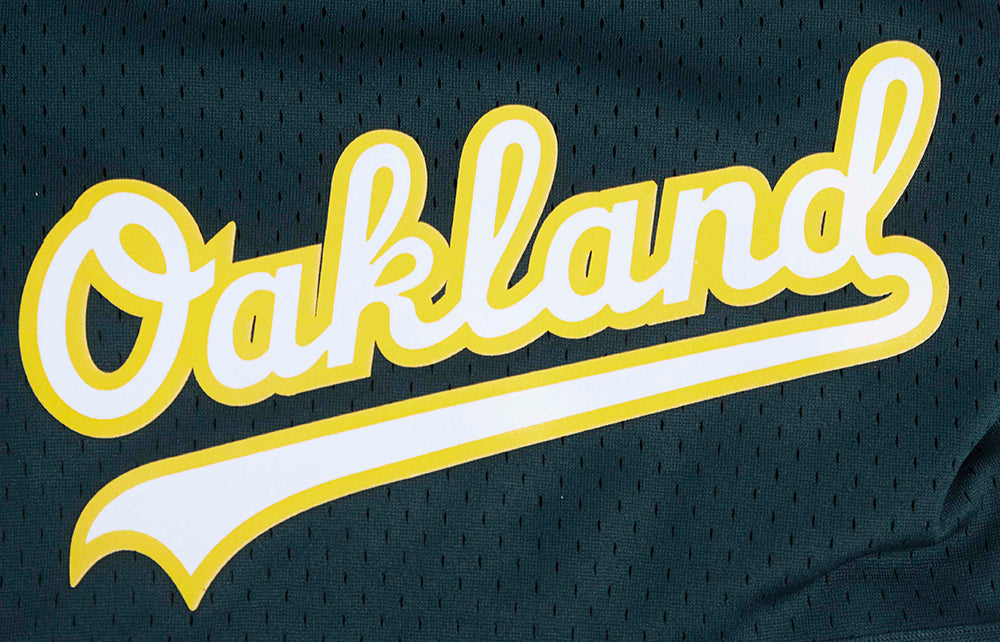 SHORT EN MAILLE POUR HOMMES AVEC LOGO MLB OAKLAND ATHLETICS (POUR)