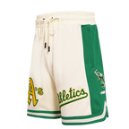 MLB OAKLAND ATHLETICS RETRO CLASSIC SHORT 2.0 POUR HOMME (COQUILLE D'ŒUF/VERT KELLY)