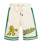 MLB OAKLAND ATHLETICS RETRO CLASSIC SHORT 2.0 POUR HOMME (COQUILLE D'ŒUF/VERT KELLY)