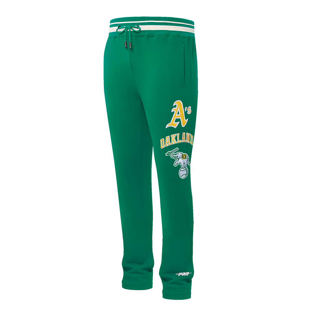 MLB OAKLAND ATHLETICS RETRO CLASSIC PANTALON OUATÉ POUR HOMME (VERT KELLY)