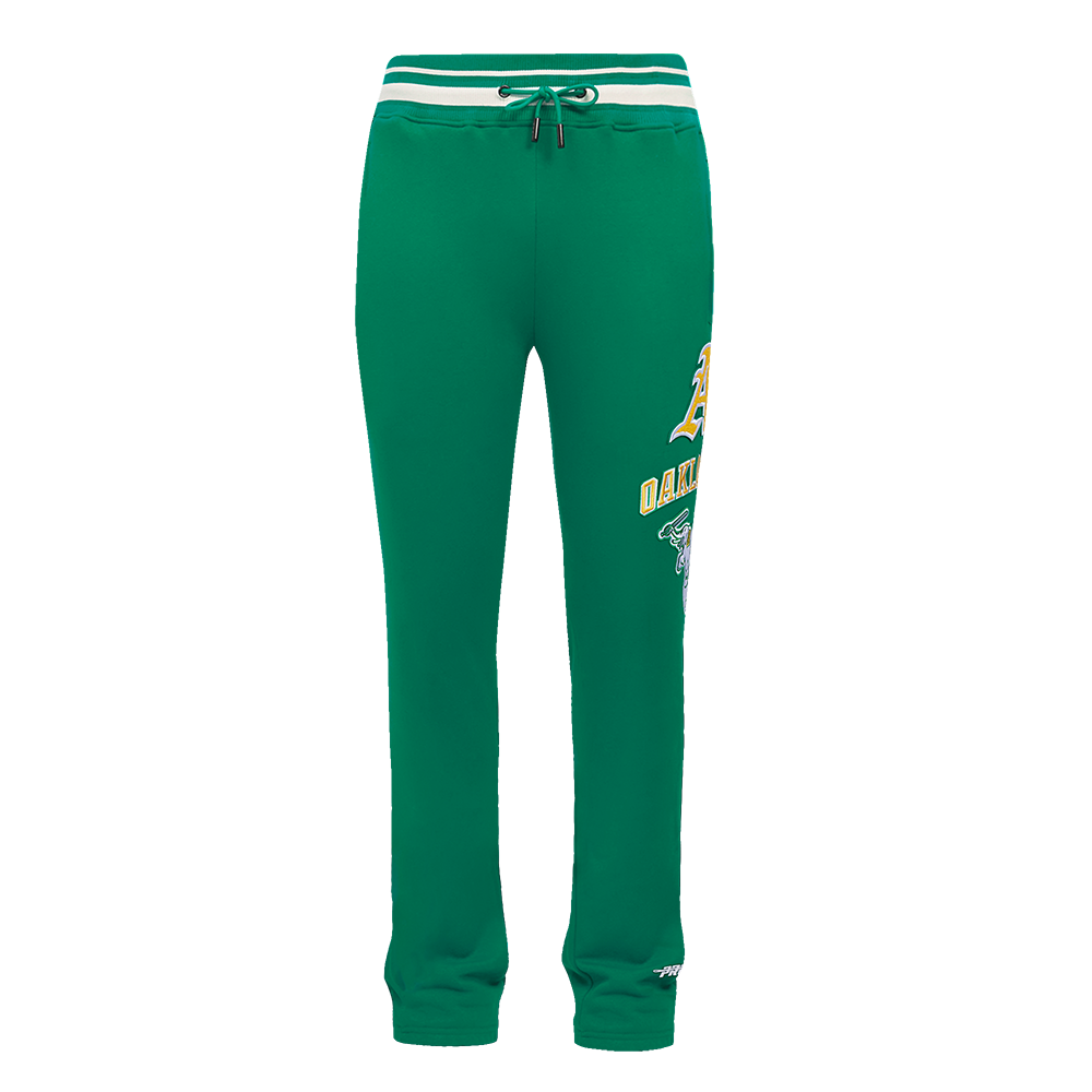 MLB OAKLAND ATHLETICS RETRO CLASSIC PANTALON OUATÉ POUR HOMME (VERT KELLY)