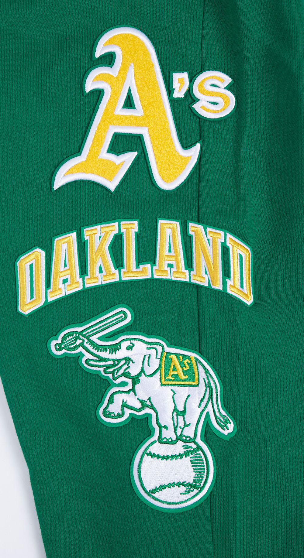 MLB OAKLAND ATHLETICS RETRO CLASSIC PANTALON OUATÉ POUR HOMME (VERT KELLY)