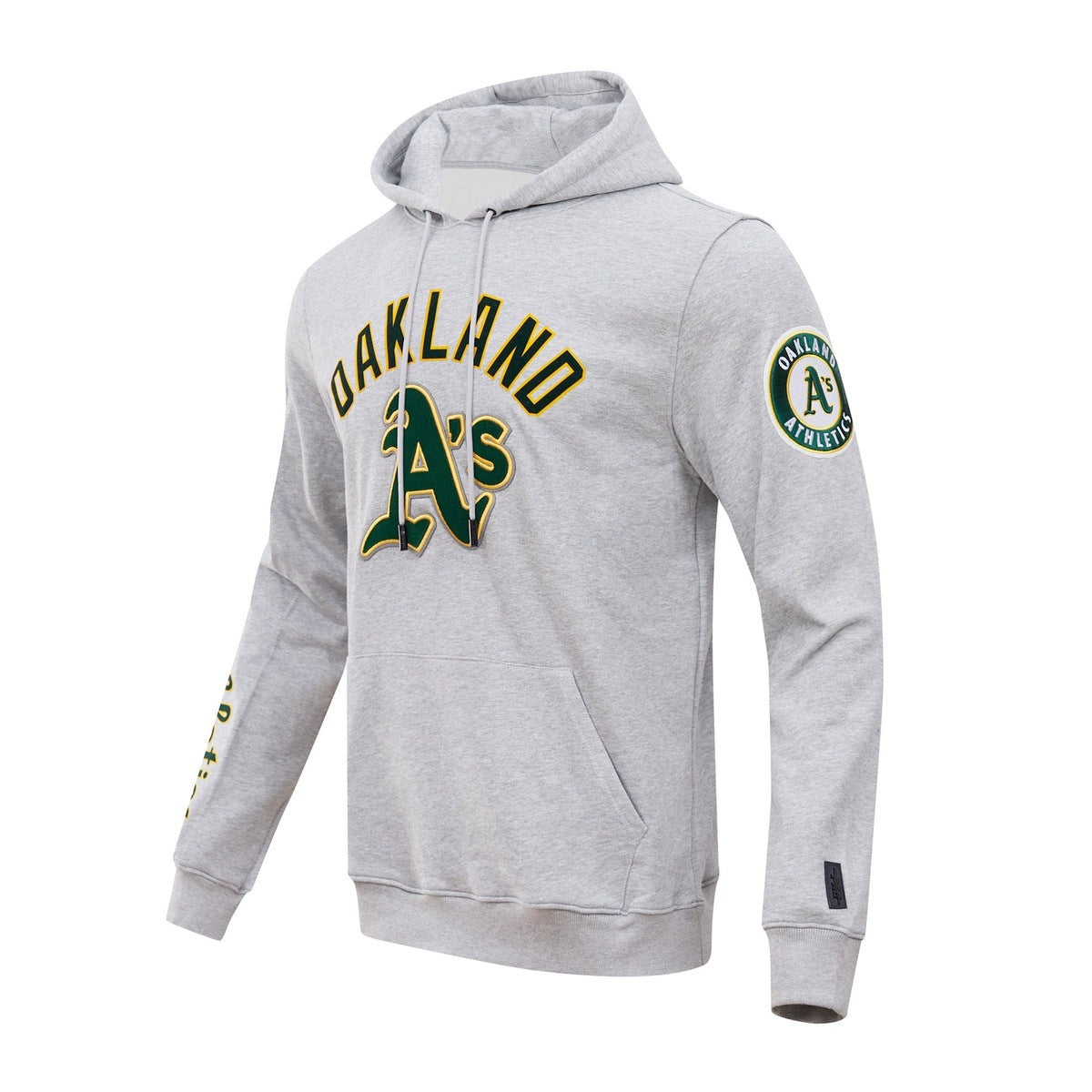 MLB OAKLAND ATHLETICS CLASSIC MEN'S PULLOVER HOODIE (HEATHER GREY)