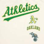 MLB OAKLAND ATHLETICS RETRO CLASSIC WOMEN'S BOXY TOP (EGGSHELL)