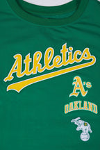 MLB OAKLAND ATHLETICS RETRO CLASSIC HAUT À COUPE CARRÉE POUR FEMME (VERT KELLY)