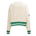 MLB OAKLAND ATHLETICS RETRO CLASSIC WOMEN'S CREWNECK (EGGSHELL/ KELLY GREEN)