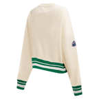 MLB OAKLAND ATHLETICS RETRO CLASSIC WOMEN'S CREWNECK (EGGSHELL/ KELLY GREEN)