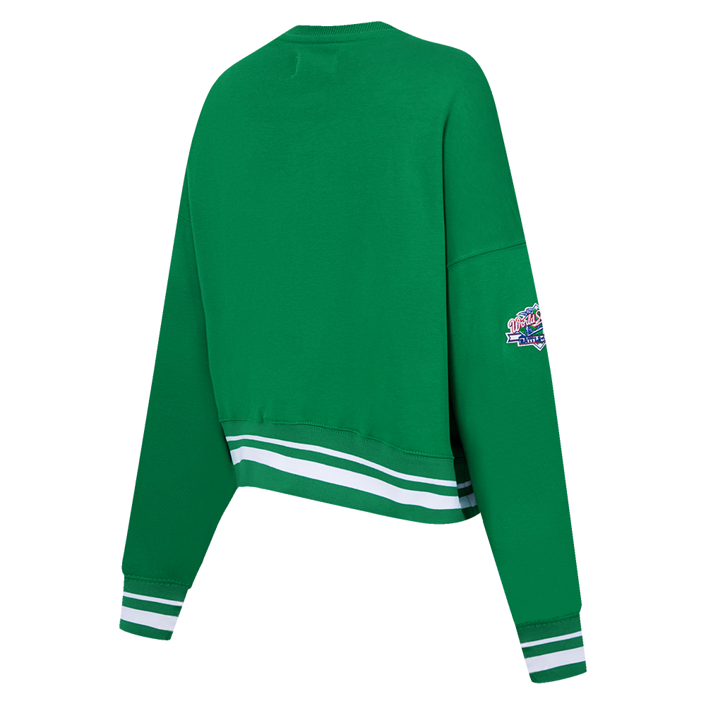 MLB OAKLAND ATHLETICS RETRO CLASSIC WOMEN'S CREWNECK (KELLY GREEN)