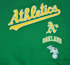 MLB OAKLAND ATHLETICS RETRO CLASSIC WOMEN'S CREWNECK (KELLY GREEN)