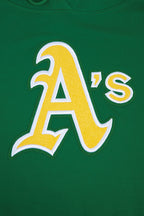 MLB OAKLAND ATHLETICS RETRO CLASSIC CHANDAIL À CAPUCHON COURT POUR FEMME (VERT KELLY)