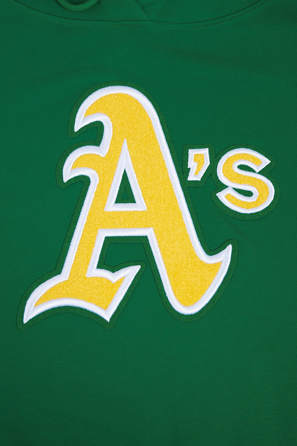 MLB OAKLAND ATHLETICS RETRO CLASSIC CHANDAIL À CAPUCHON COURT POUR FEMME (VERT KELLY)