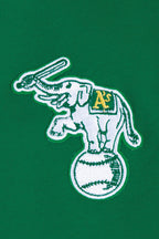 MLB OAKLAND ATHLETICS RETRO CLASSIC CHANDAIL À CAPUCHON COURT POUR FEMME (VERT KELLY)