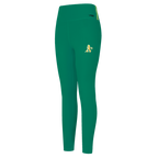 MLB OAKLAND ATHLETICS RETRO CLASSIC LEGGING EN JERSEY POUR FEMME (VERT KELLY)