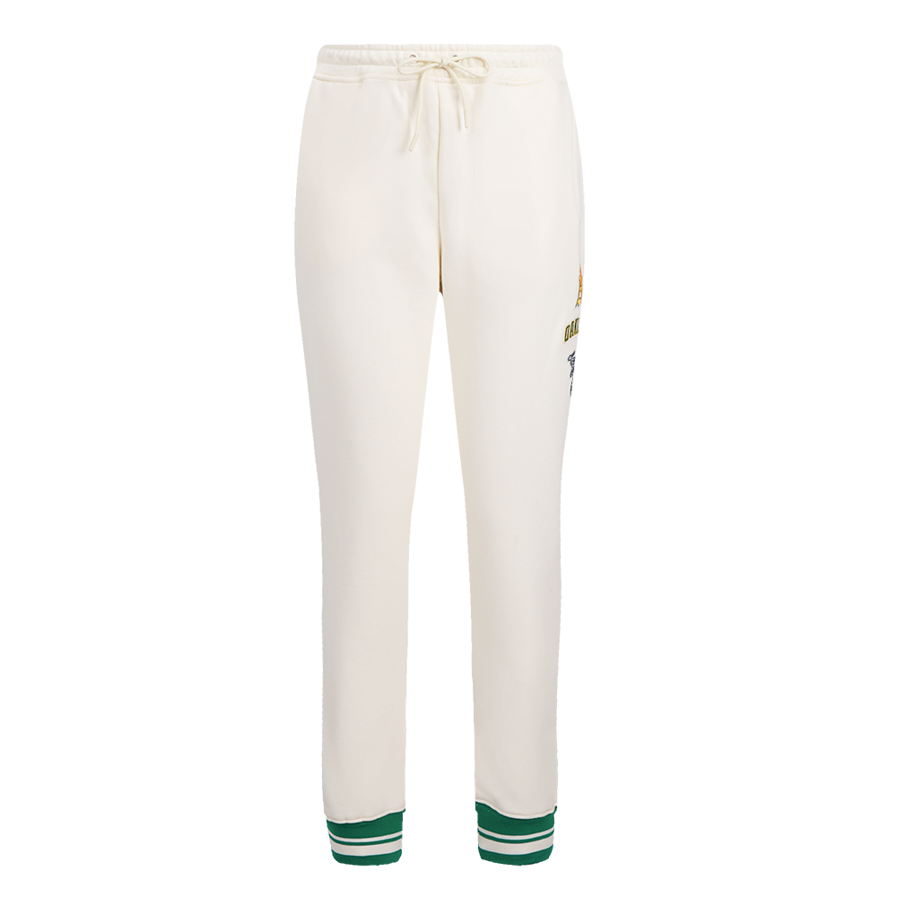 MLB OAKLAND ATHLETICS RETRO CLASSIC WOMEN'S SWEATPANT (EGGSHELL/ KELLY GREEN)