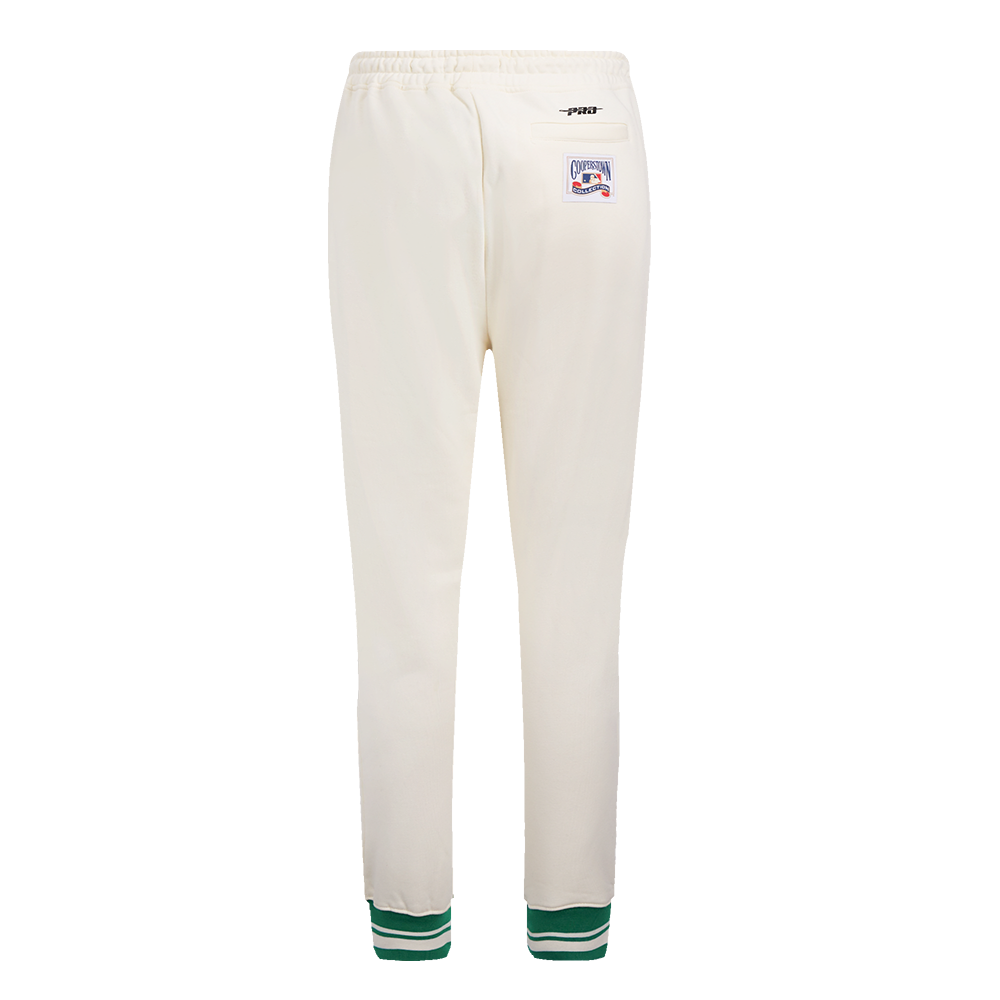 MLB OAKLAND ATHLETICS RETRO CLASSIC WOMEN'S SWEATPANT (EGGSHELL/ KELLY GREEN)