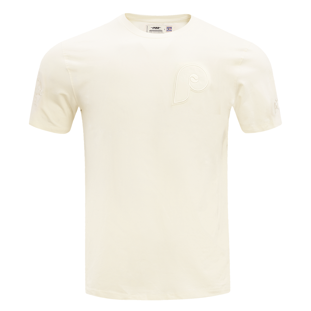 MLB PHILADELPHIA PHILLIES NEUTRAL DROP SHOULDER MEN'S TOP (EGGSHELL)