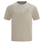 MLB PHILADELPHIA PHILLIES NEUTRAL MEN'S  CJ DROP SHOULDER TOP (TAUPE)