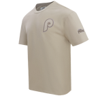 MLB PHILADELPHIA PHILLIES NEUTRAL MEN'S  CJ DROP SHOULDER TOP (TAUPE)