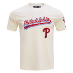 MLB PHILADELPHIA PHILLIES SCRIPT TAIL HAUT EN JERSEY SIMPLE POUR HOMME (COQUILLE D'ŒUF)