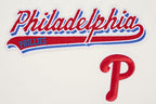 MLB PHILADELPHIA PHILLIES SCRIPT TAIL HAUT EN JERSEY SIMPLE POUR HOMME (COQUILLE D'ŒUF)