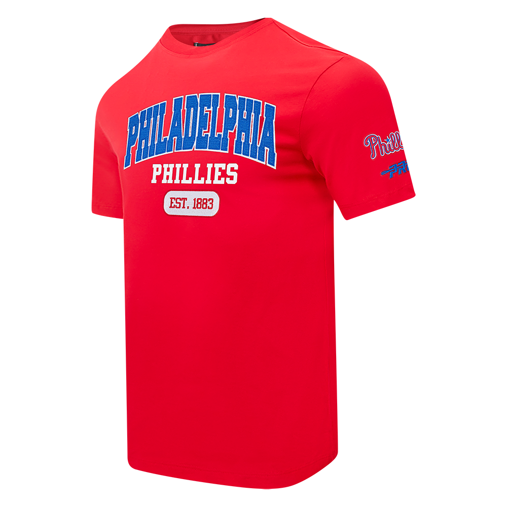 MLB PHILADELPHIA PHILLIES CITY ARCH HAUT EN JERSEY SIMPLE POUR HOMME (ROUGE)