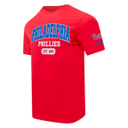 MLB PHILADELPHIA PHILLIES CITY ARCH HAUT EN JERSEY SIMPLE POUR HOMME (ROUGE)