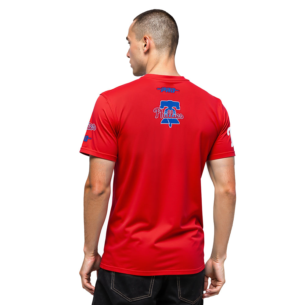 MLB PHILADELPHIA PHILLIES CITY ARCH HAUT EN JERSEY SIMPLE POUR HOMME (ROUGE)