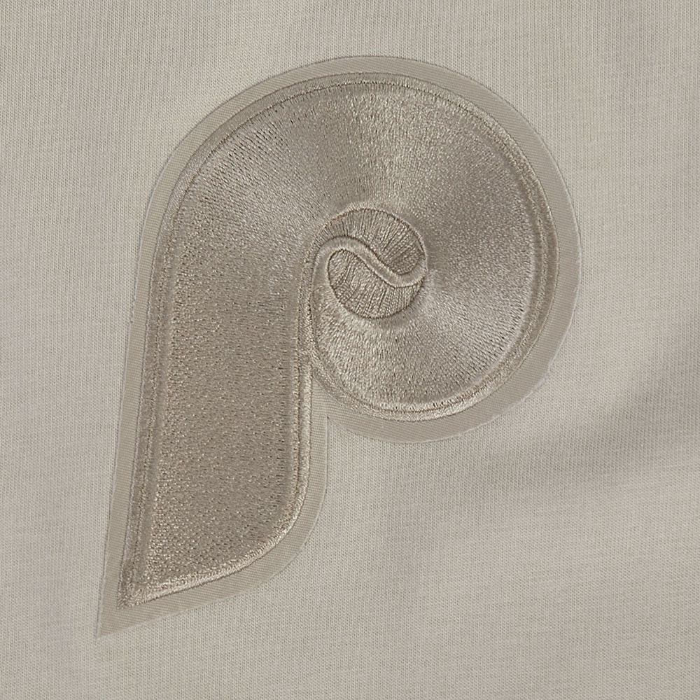 MLB PHILADELPHIA PHILLIES WINGSPAN HAUT EN JERSEY DE COTON À ÉPAULES TOMBANTES V2 POUR HOMME (TAUPE)