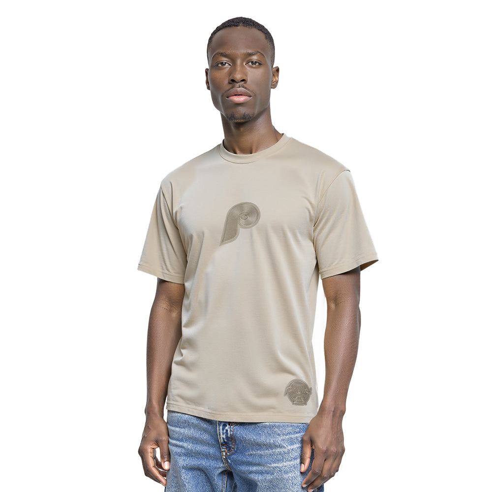 MLB PHILADELPHIA PHILLIES WINGSPAN MEN'S CJ DROP SHOULDER TOP v2 (TAUPE)