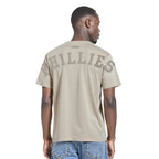 MLB PHILADELPHIA PHILLIES WINGSPAN HAUT EN JERSEY DE COTON À ÉPAULES TOMBANTES V2 POUR HOMME (TAUPE)