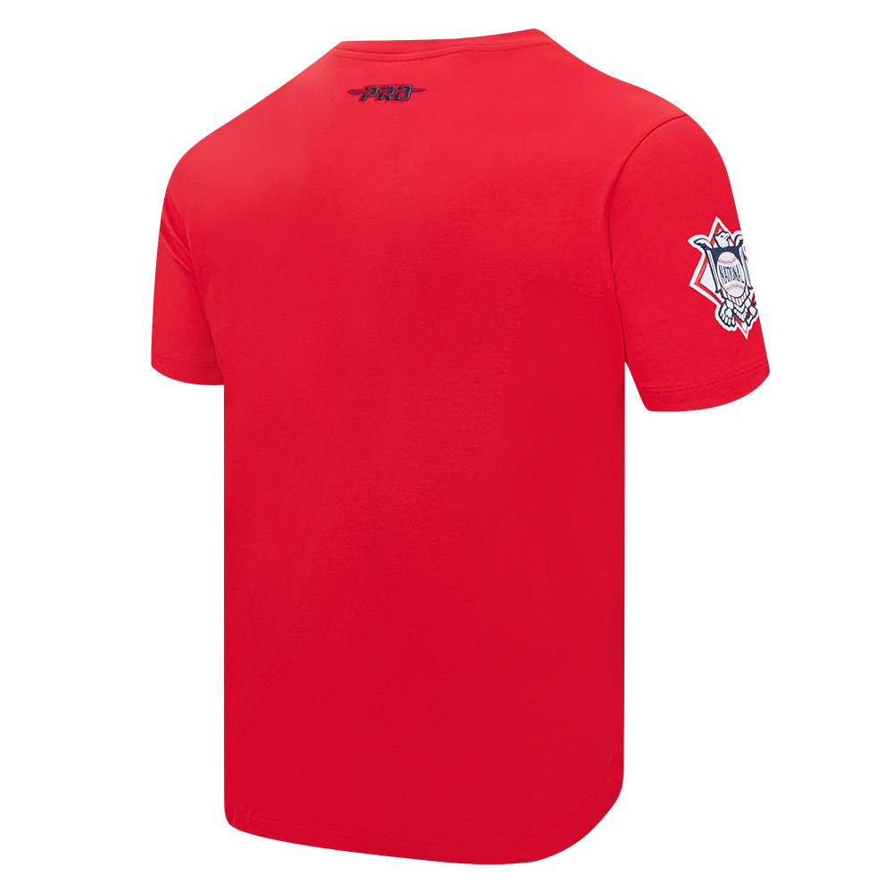 MLB PHILADELPHIA PHILLIES LETTERMAN HAUT À MANCHES COURTES POUR HOMME (ROUGE)