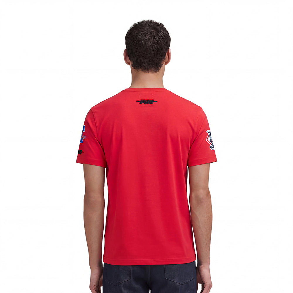 MLB PHILADELPHIA PHILLIES LETTERMAN MEN'S S/S TOP (RED)