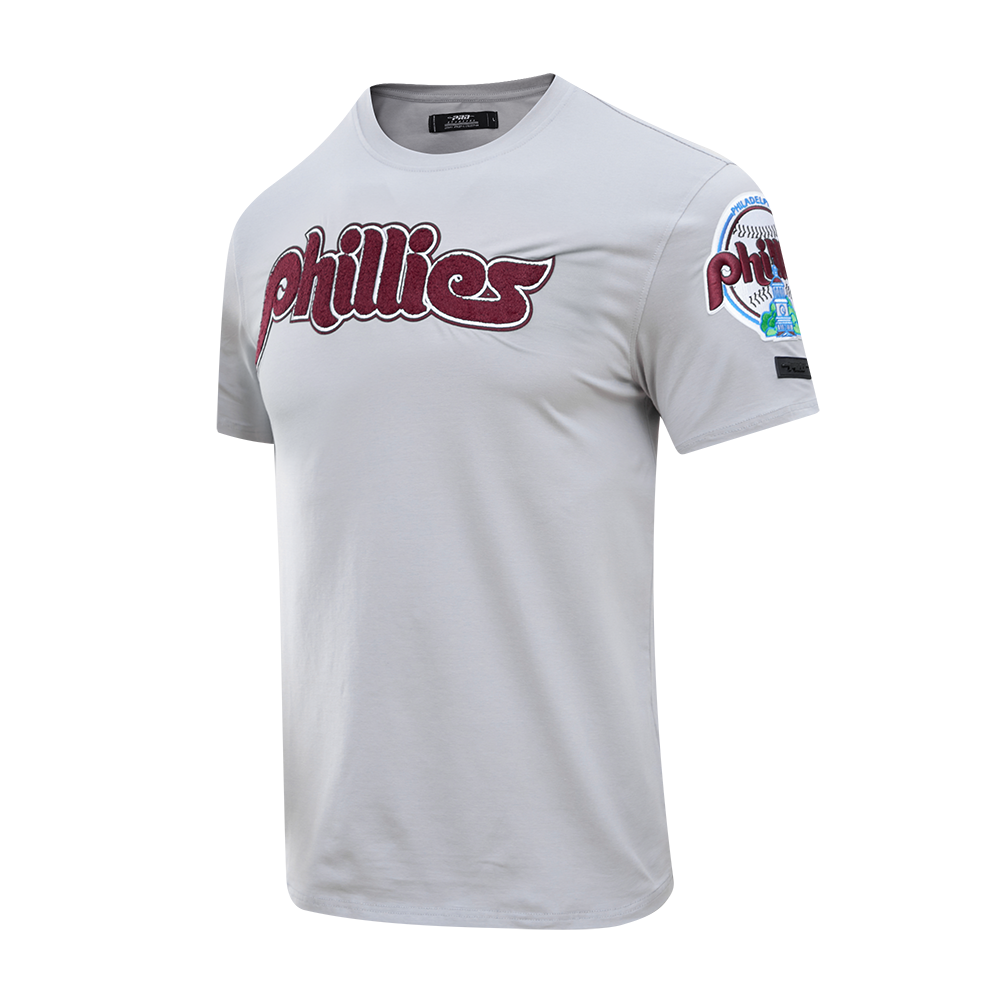 MLB PHILADELPHIA PHILLIES CLASSIC CHENILLE HAUT POUR HOMME (GRIS)