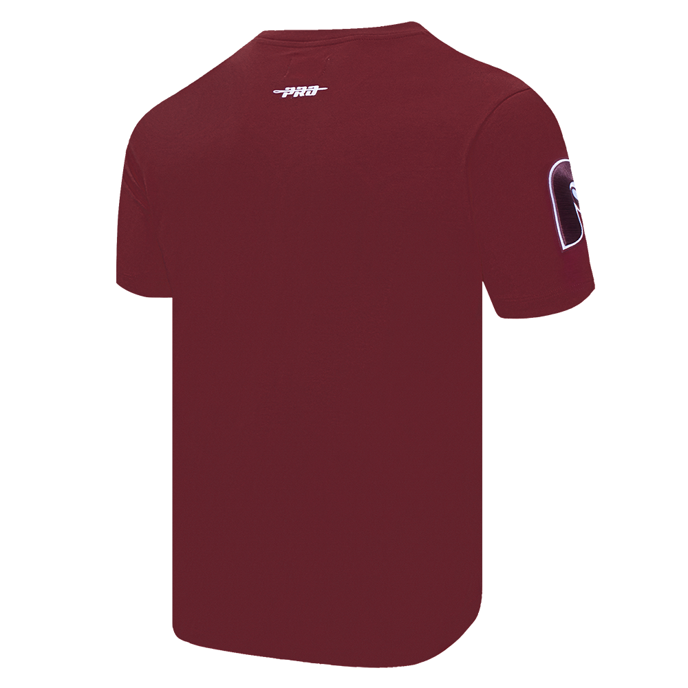 MLB PHILADELPHIA PHILLIES MASH UP HAUT RÉTRO EN JERSEY SIMPLE POUR HOMME (LIE-DE-VIN)