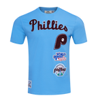 MLB PHILADELPHIA PHILLIES RETRO CLASSIC MEN'S STRIPED TOP (UNIVERSITY BLUE)