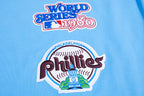 MLB PHILADELPHIA PHILLIES RETRO CLASSIC MEN'S STRIPED TOP (UNIVERSITY BLUE)