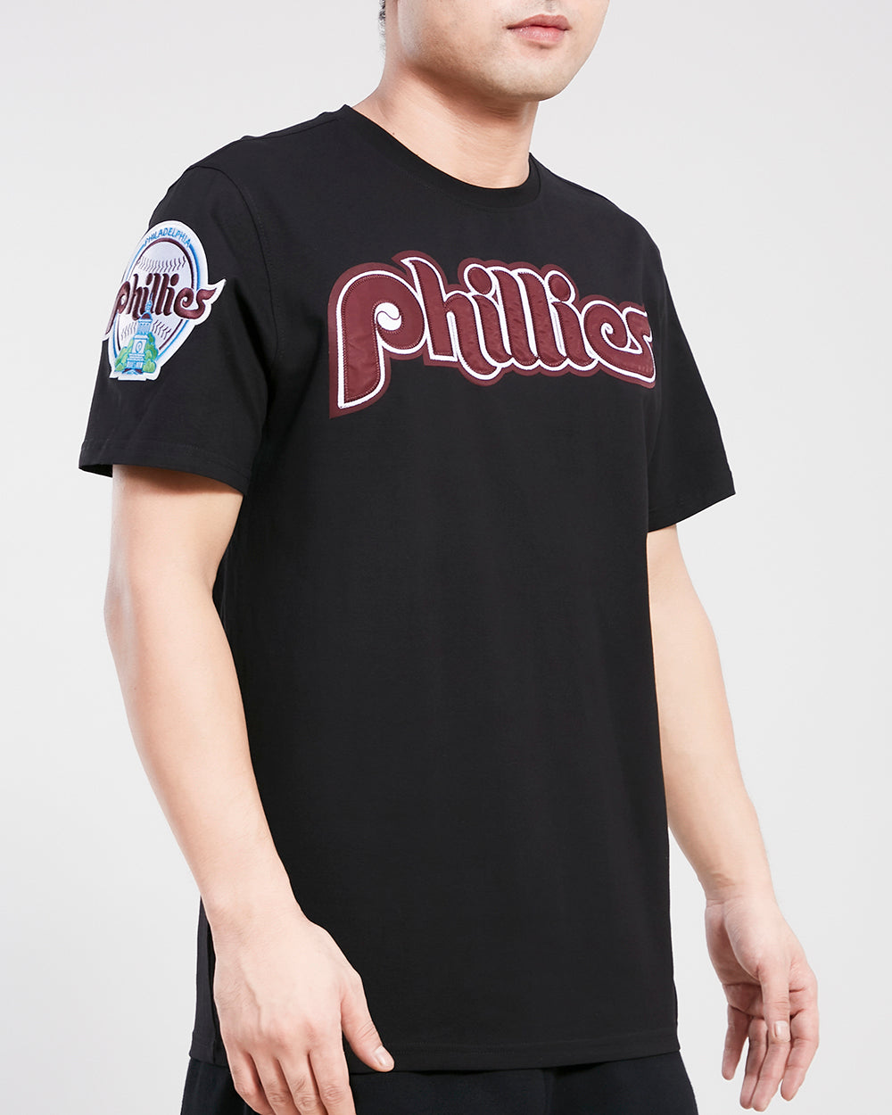 MLB PHILADELPHIA PHILLIES RETRO TACKLE TWILL MEN'S TOP (BLACK)