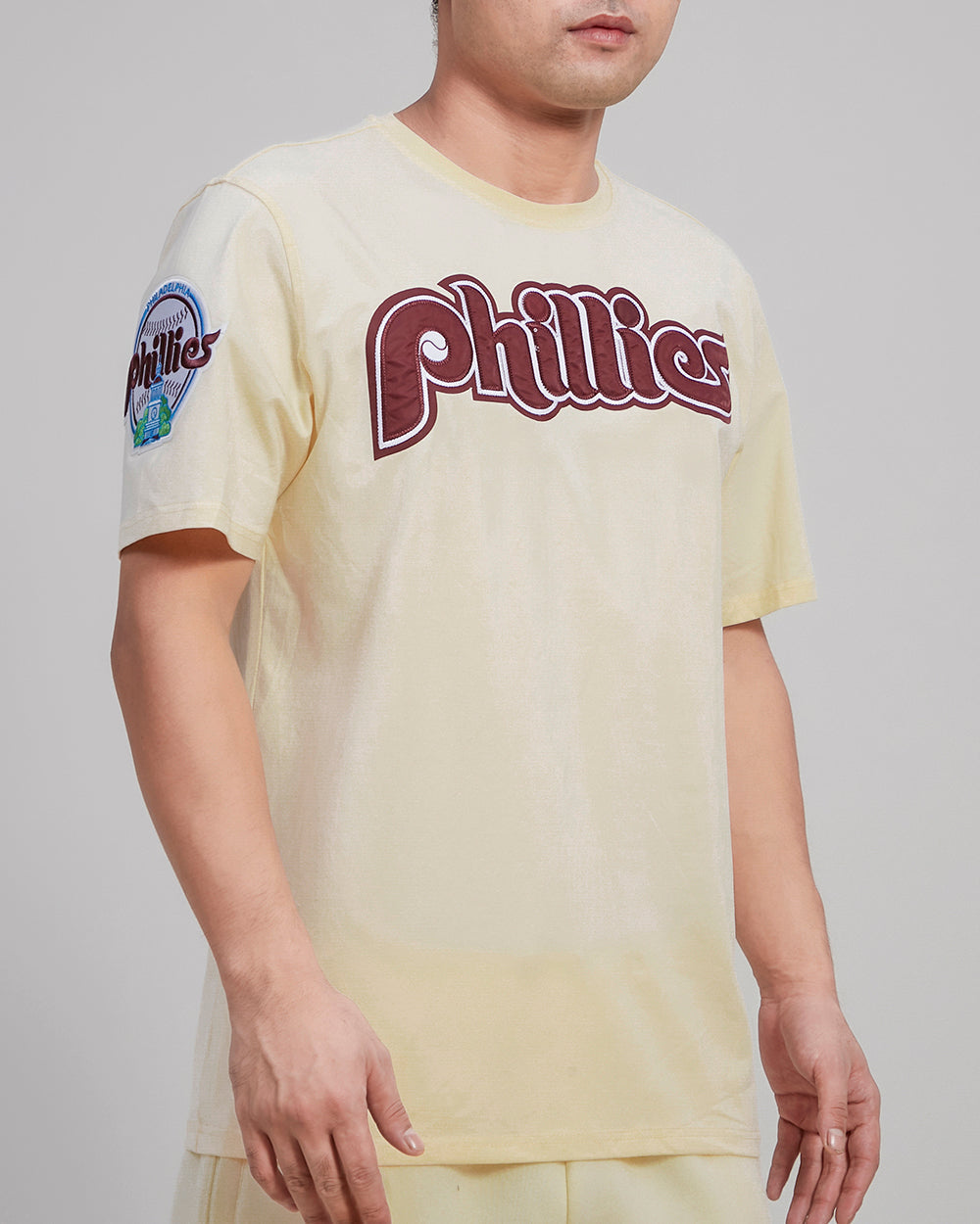 MLB PHILADELPHIA PHILLIES RETRO TACKLE TWILL MEN'S TOP (EGGSHELL)
