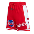 MLB PHILADELPHIA PHILLIES SCRIPT TAIL SHORT EN MAILLE DOUBLE 2.0 POUR HOMME (ROUGE)