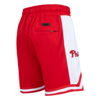 MLB PHILADELPHIA PHILLIES SCRIPT TAIL SHORT EN MAILLE DOUBLE 2.0 POUR HOMME (ROUGE)