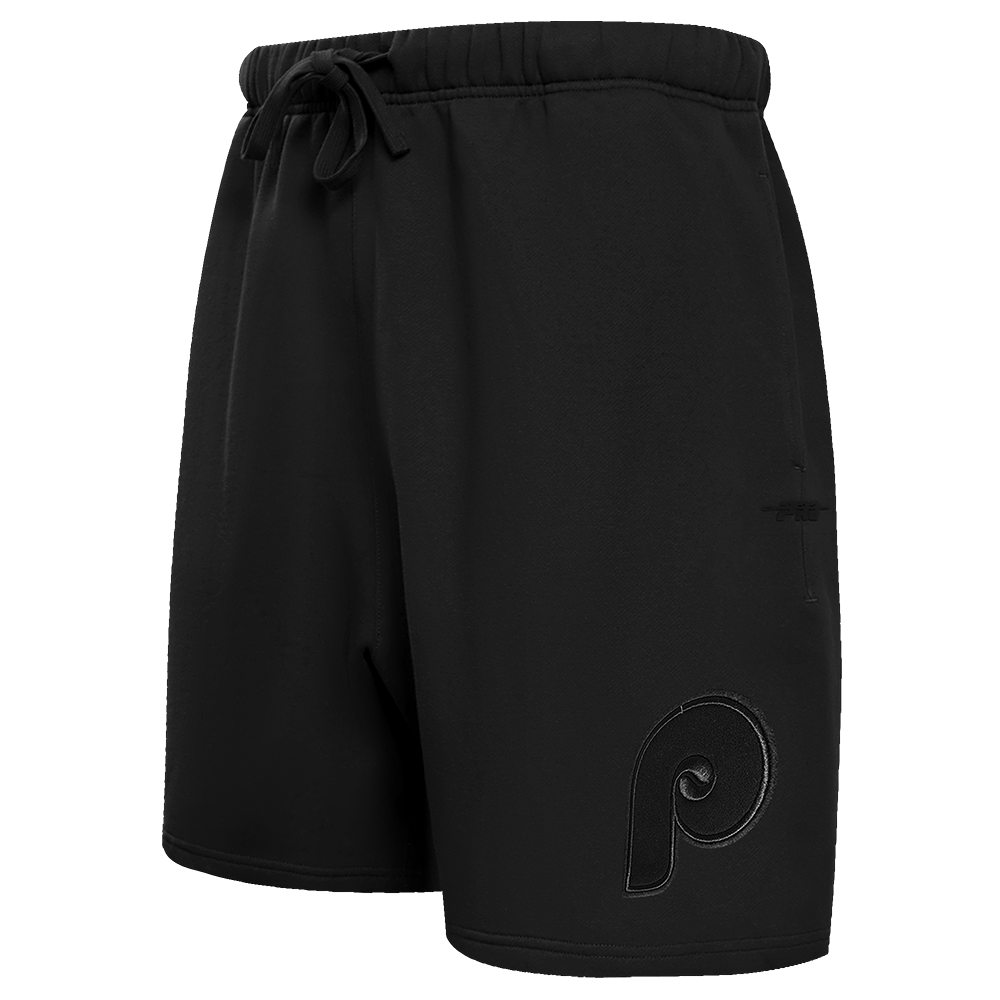 MLB PHILADELPHIA PHILLIES NEUTRAL MEN'S  MEN'S FLC SHORT (BLACK)