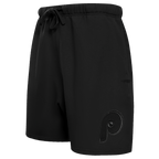 MLB PHILADELPHIA PHILLIES NEUTRAL MEN'S  MEN'S FLC SHORT (BLACK)