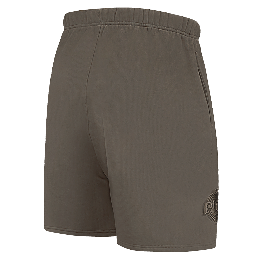 MLB PHILADELPHIA PHILLIES NEUTRAL SHORT EN MOLLETON POUR HOMME POUR HOMME (TAUPE FONCÉ)