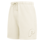 MLB PHILADELPHIA PHILLIES NEUTRAL MEN'S  MEN'S FLC SHORT (EGGSHELL)