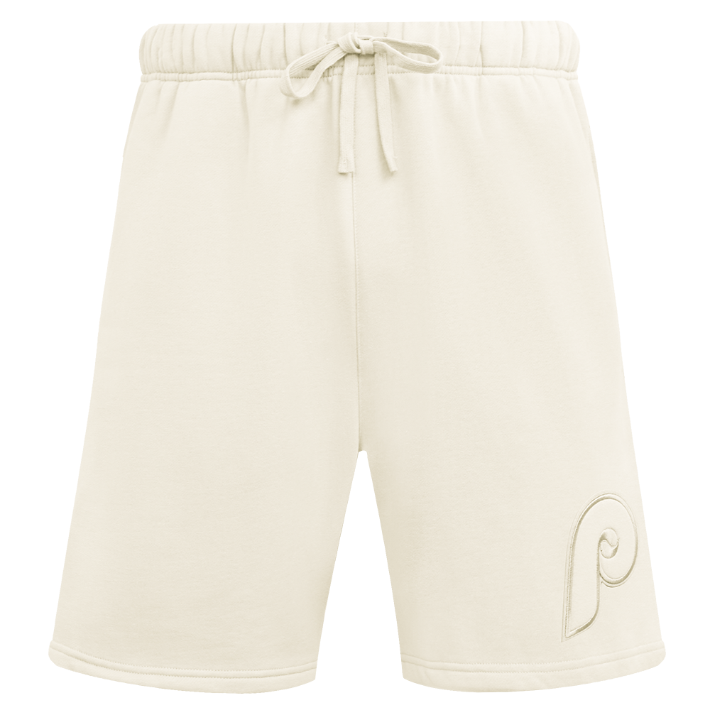 MLB PHILADELPHIA PHILLIES NEUTRAL MEN'S  MEN'S FLC SHORT (EGGSHELL)