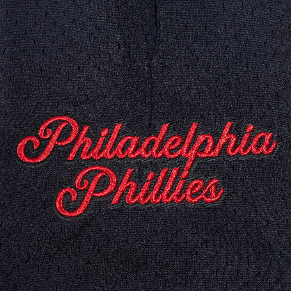 MLB PHILADELPHIA PHILLIES SOUVENIR MEN'S MESH SHORT (BLACK)
