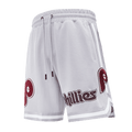 MLB PHILADELPHIA PHILLIES CLASSIC CHENILLE MEN'S SHORT (GRAY)