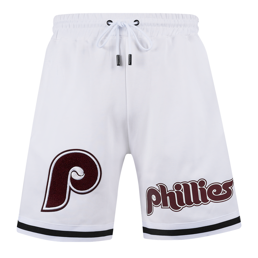 MLB PHILADELPHIA PHILLIES CLASSIC CHENILLE SHORT POUR HOMME (BLANC)